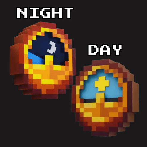 Minecraft™ Clock 24 Hours