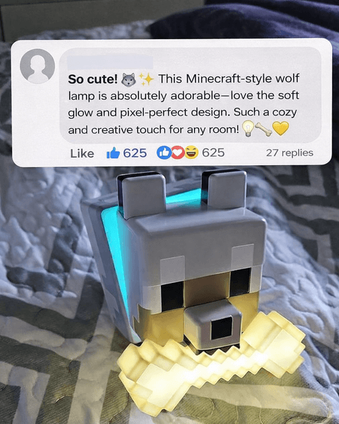 Minecraft™ Wolf lamp